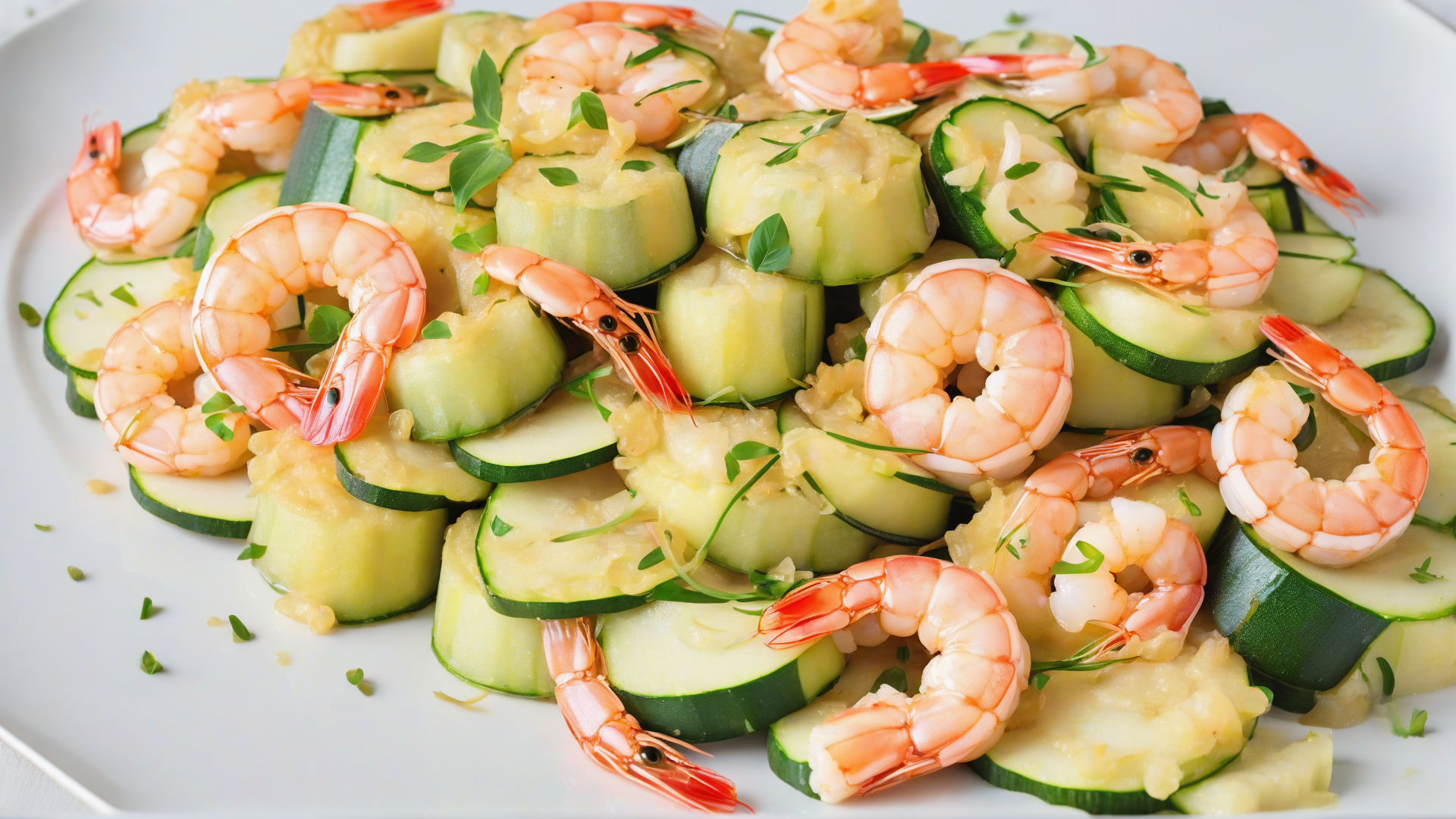 zucchine e gamberetti